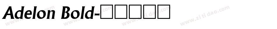 Adelon Bold字体转换